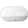 Tork SmartOne® Mini podwójny dozownik do papieru toaletowego w roli, biały